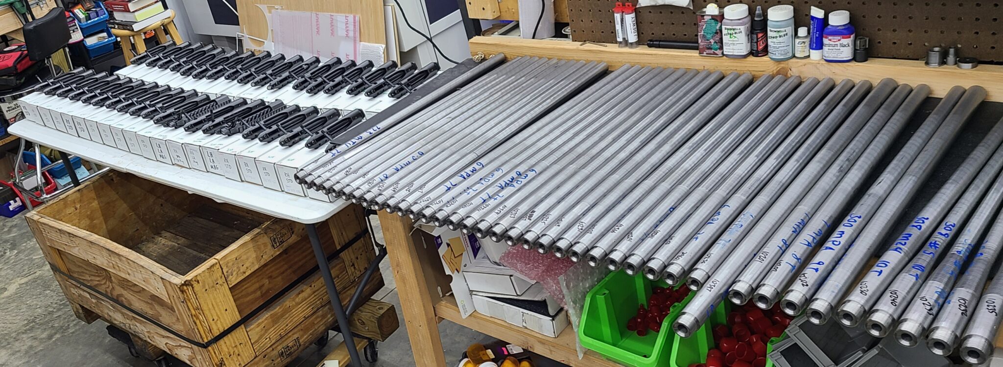 Assortment of barrel blanks